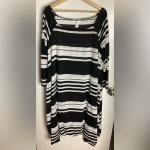 NWOT Canari Black and White Striped Rompers 3X